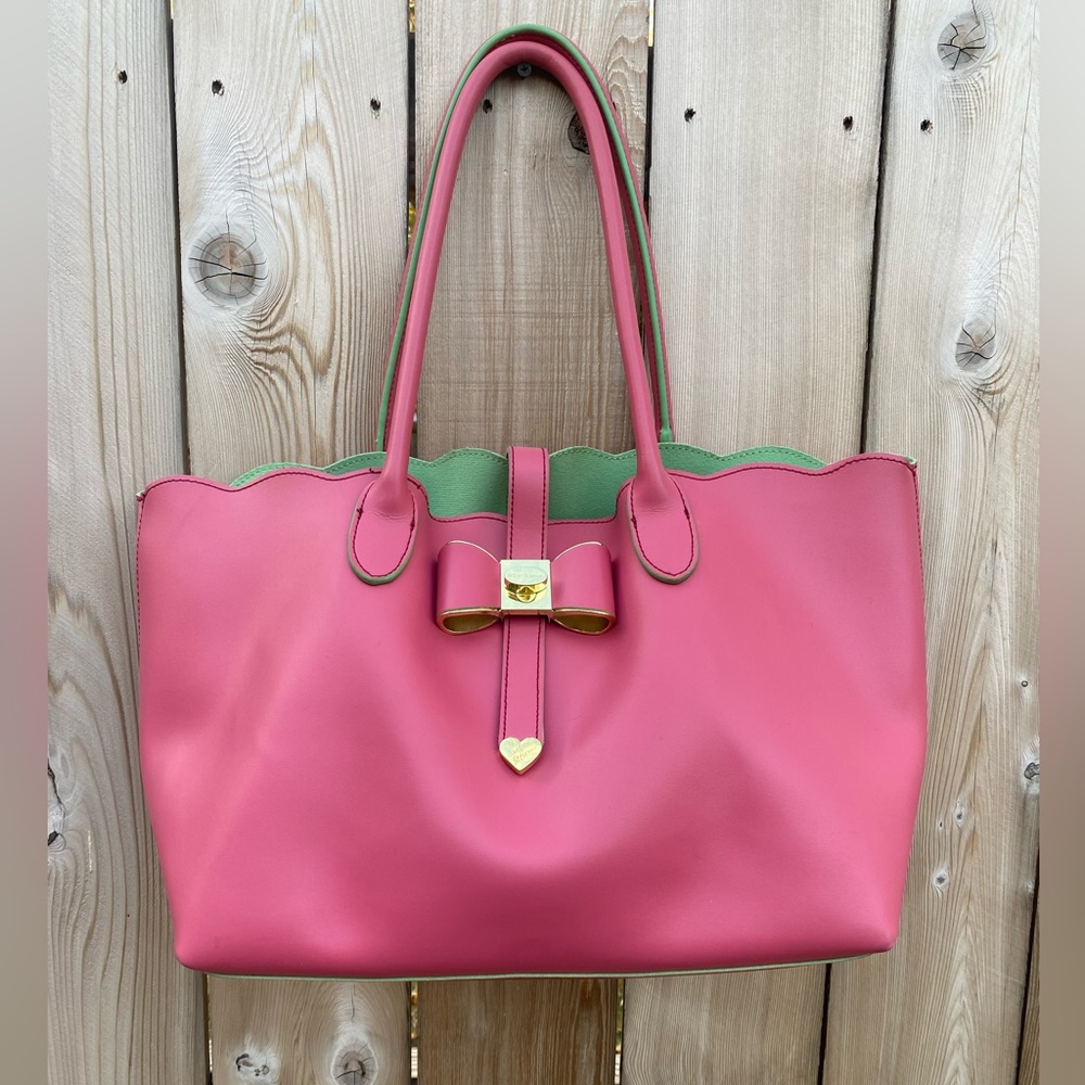 Betsey Johnson Bright Pink Tote